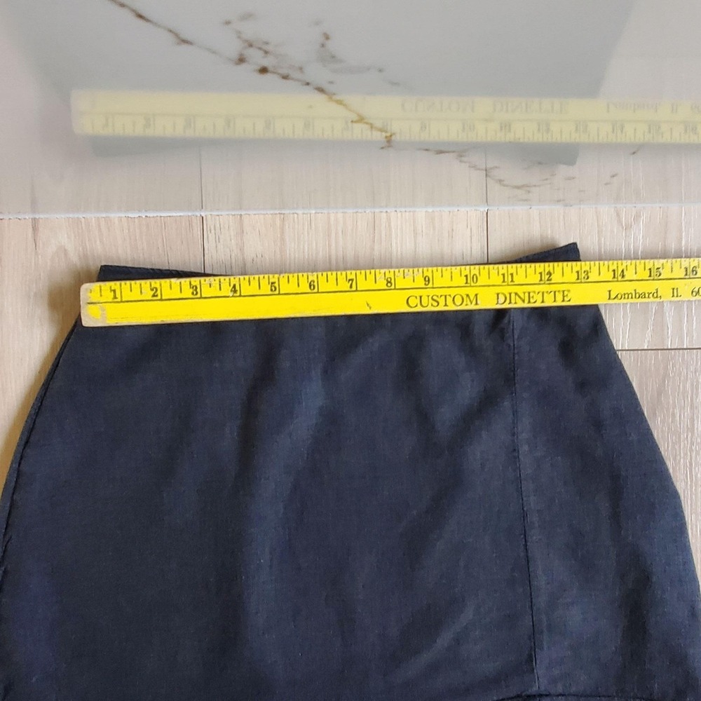 Abercrombie & Fitch Skirt Womens XS Black Ruffle Hem A-Line Short Mini Casual - Picture 5 of 7